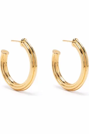 Missoma Large ridge hoop earrings