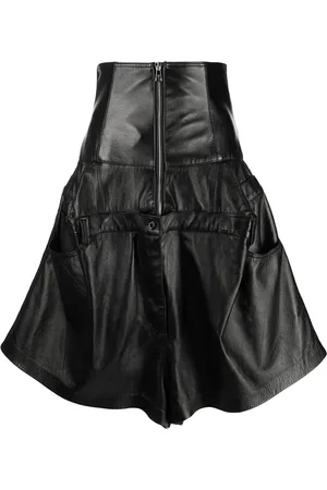 Natasha Zinko Leather corset box shorts