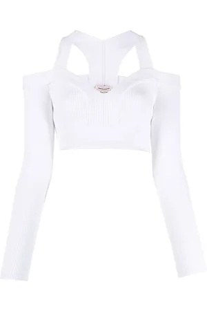 Alexander McQueen Cut-out knitted top