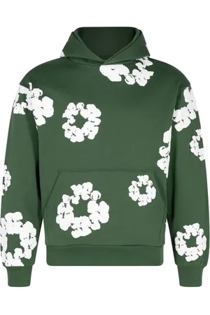 DENIM TEARS Cotton Wreath-print hoodie