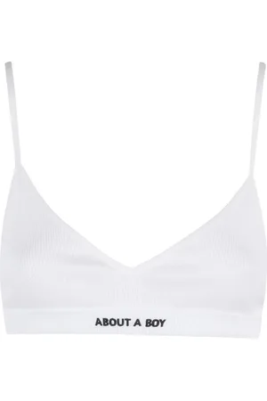 ERIKA CAVALLINI Slogan-embroidered bra