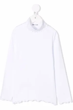 Il gufo Fluted-hem long-sleeve top