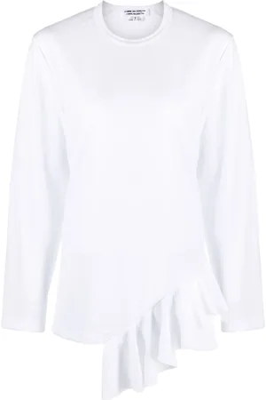 Comme des Garçons Ruffle-detail round-neck T-shirt