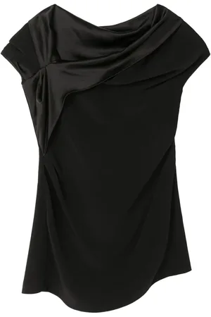 AZ FACTORY One-shoulder satin top