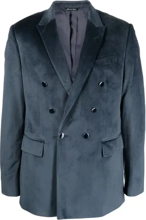 REVERES 1949 Double-breasted velour blazer