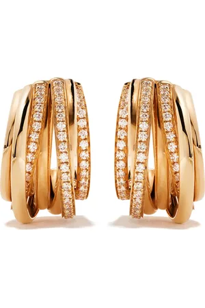 De Grisogono 18kt rose gold coil diamond earrings