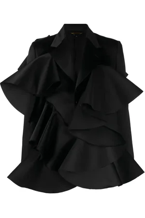 Comme des Garçons Oversized-ruffle detail blazer