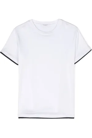 Paolo Pecora Contrasting-trim cotton T-shirt