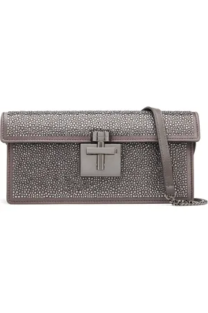 Oscar de la Renta Alibi crystal-embellished clutch bag