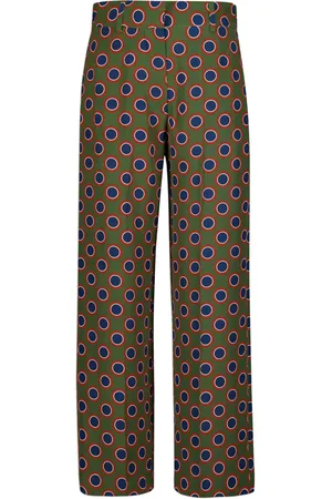Paula Printed silk trousers
