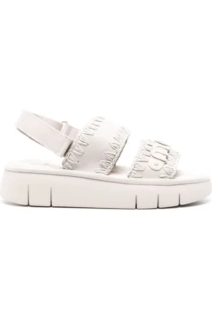 Mou Bounce suede flatform sandals