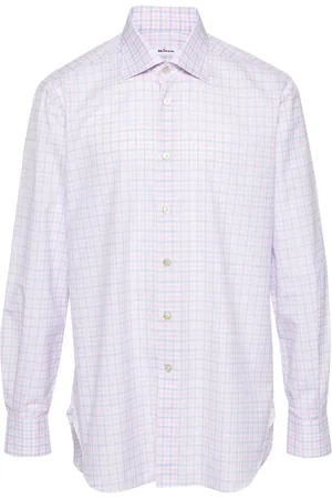 Kiton Checked cotton shirt