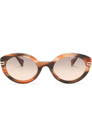 Vivienne Westwood Heart-motif oval-frame sunglasses