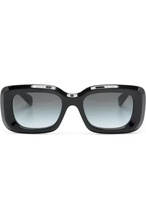 Chloé Logo-print rectangle-frame sunglasses