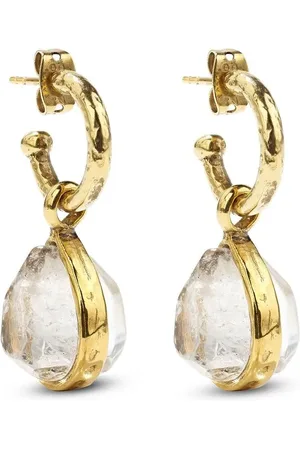 Goossens Cachemire rock crystal drop earrings