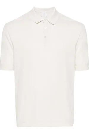 ELEVENTY Fine-ribbed cotton polo shirt