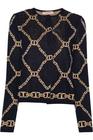 Twin-Set Chain-motif cardigan