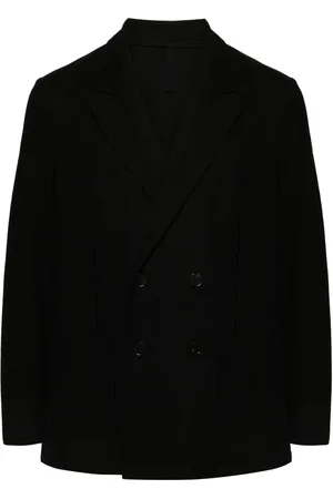 Harris Wharf London Honeycomb-knit double-breasted blazer
