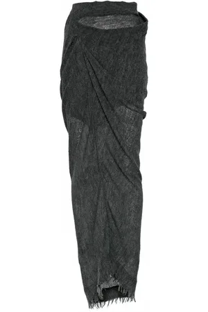 YEHUAFAN Draped maxi skirt