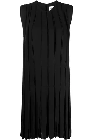 Khaite The Blaz pleated silk mini dress