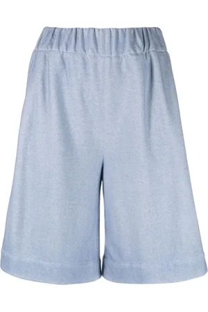 COLOMBO Fine-knit knee-length shorts