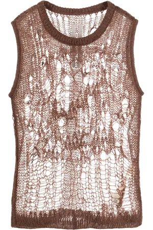 Rick Owens Spider open-knit tank top