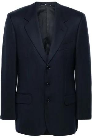 VALENTINO GARAVANI 2000s notched lapels virgin-wool blazer