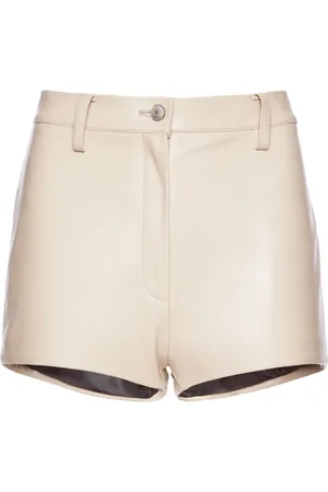 MAGDA BUTRYM High-waist leather mini shorts