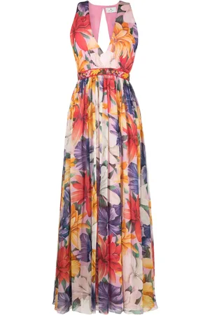 Etro Floral-print silk dress