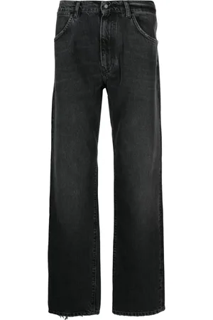 AMISH Washed straight-leg jeans