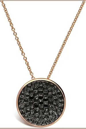 Leo Pizzo 18kt rose gold Coin diamond pendant necklace