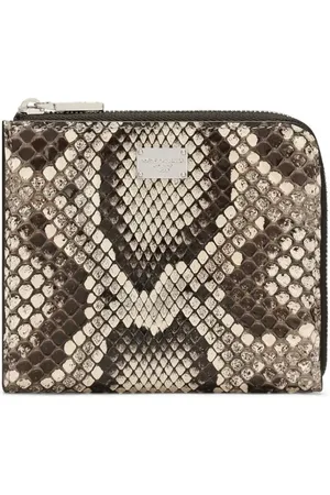Dolce & Gabbana Snakeskin-print leather wallet