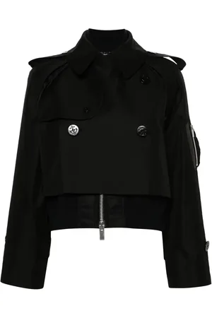 SACAI Layered cropped jacket