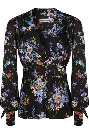 Paco rabanne Floral-print silk shirt