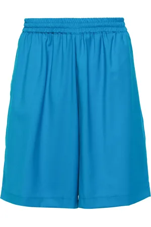 BONSAI Elasticated-waist twill shorts