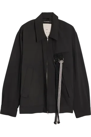 SONG FOR THE MUTE Rope-detail zip-up shirt jacket