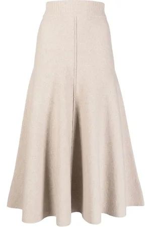 PRINGLE OF SCOTLAND Fine-knit midi skirt