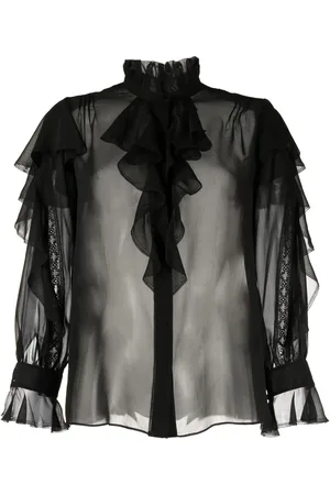 SHIATZY CHEN See-through silk shirt
