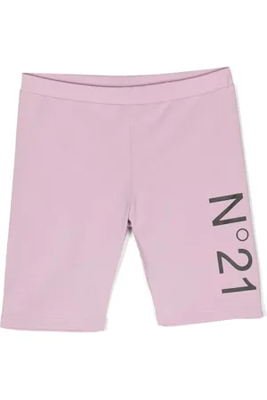 Nº21 Logo-print track shorts