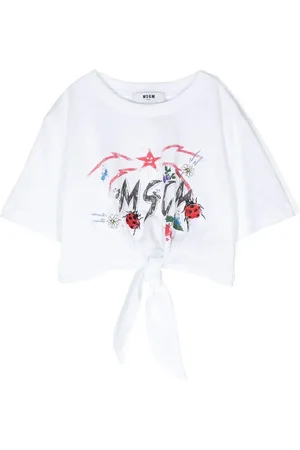 Msgm Graphic logo-print T-shirt