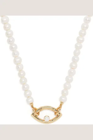 CAPSULE ELEVEN Eye pearl-embellished necklace