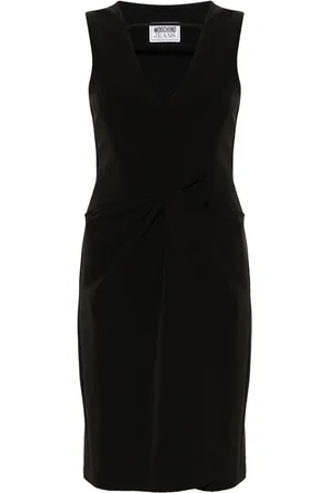 Moschino Gathered V-neck dress