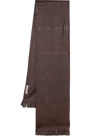 Saint Laurent 1990s textured silk-blend scarf