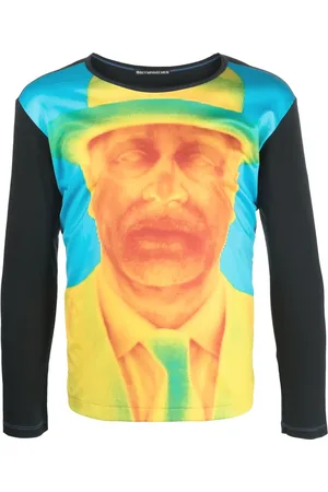 Issey Miyake 2000s Kenji Hirasawa print long-sleeved T-shirt