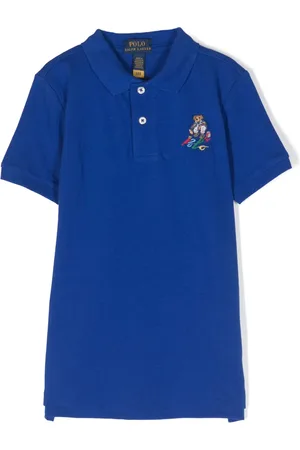 Ralph Lauren Teddy Bear-embroidered piqué polo shirt