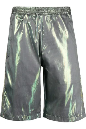 DOUBLET Hologram lamé bermuda shorts