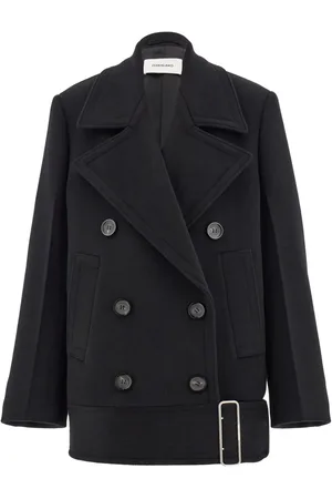 Salvatore Ferragamo Brushed-finish peacoat