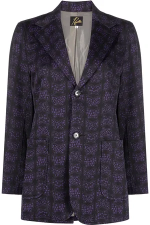 Pins & Needles Butterfly-pattern single-breasted blazer