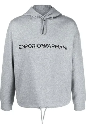 Emporio Armani Logo-embroidery hoodie