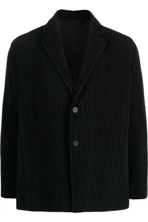 Issey Miyake Plissé single-breasted blazer